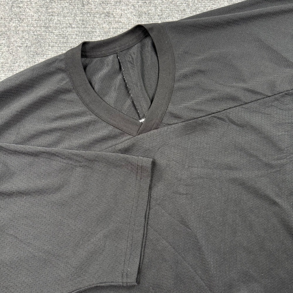 CCM Hockey Jersey Size XXL Black Blank Air Knit Practice Shirt Men's